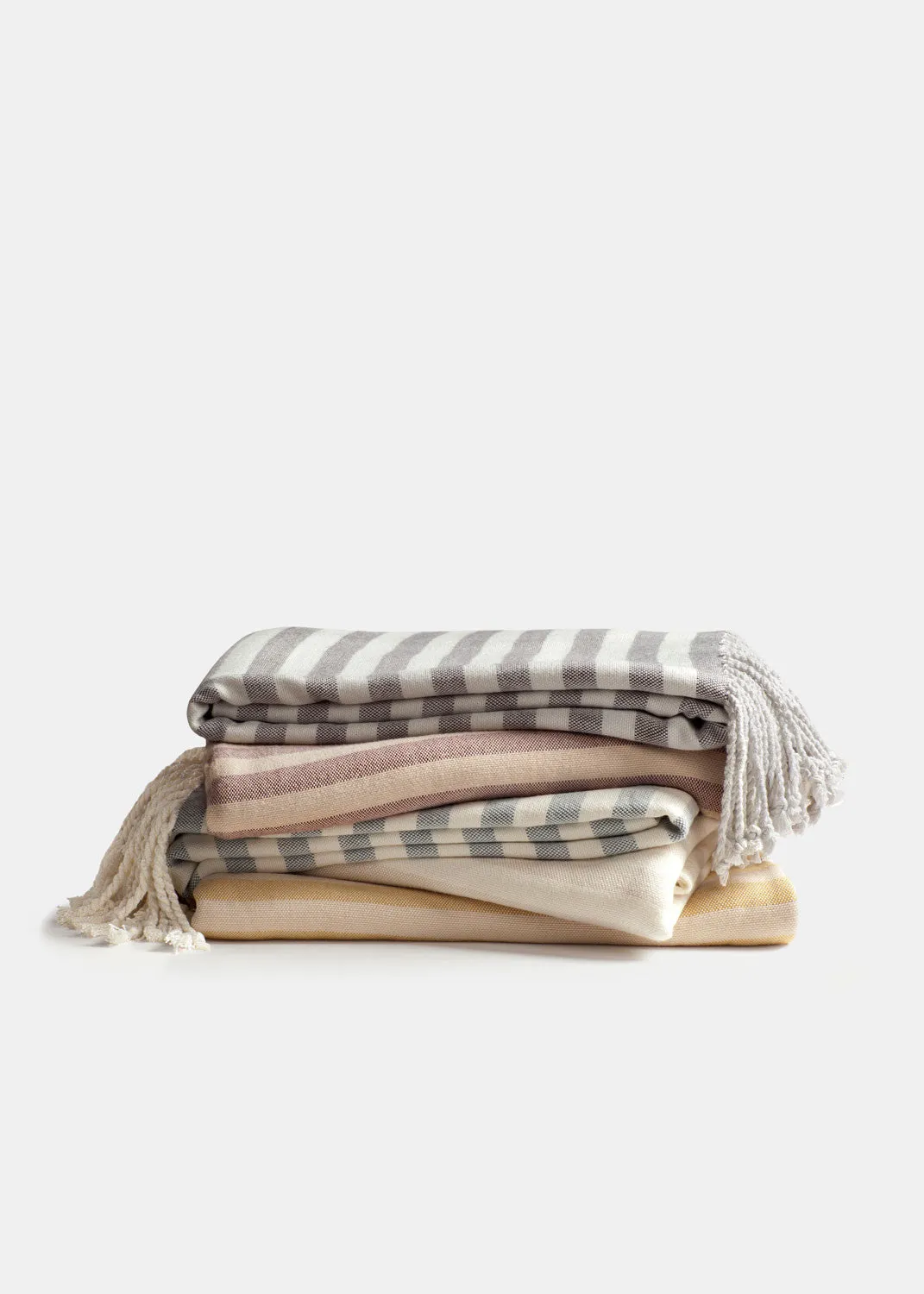 Striped Bamboo Viscose Throw