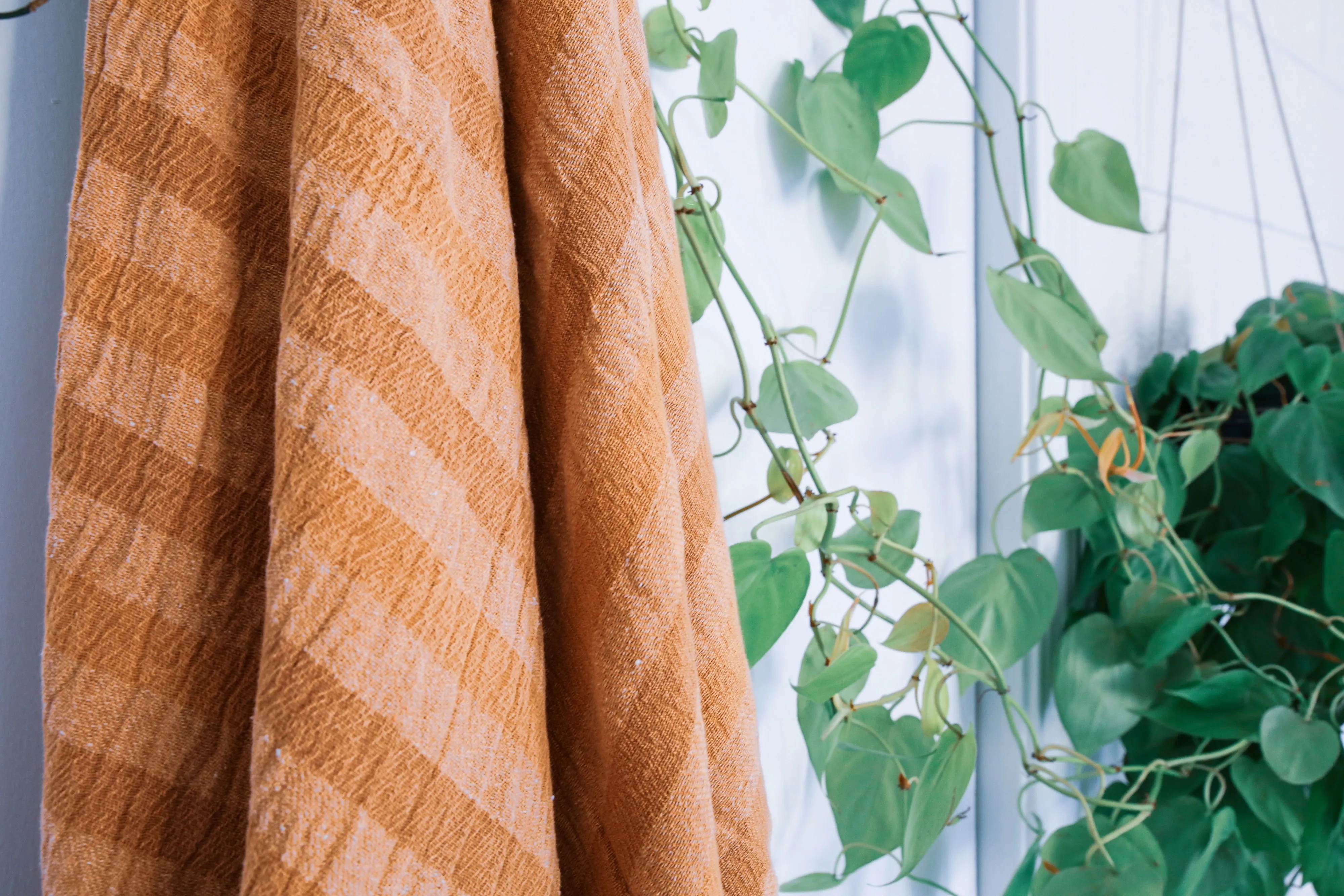 Striped Summer Pestemal in Mustard