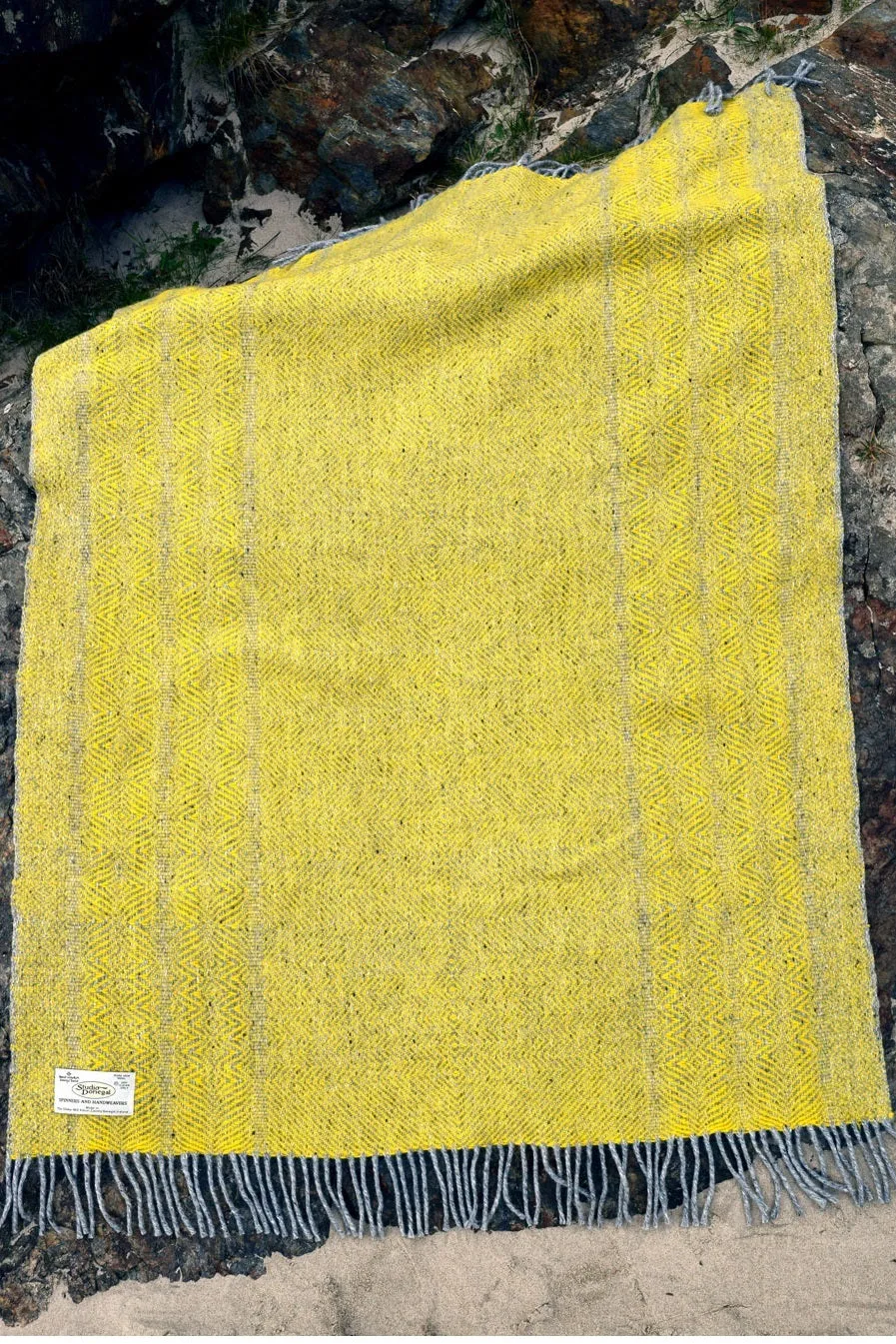 Studio Donegal Handwoven Primrose Wool Blanket/Throw
