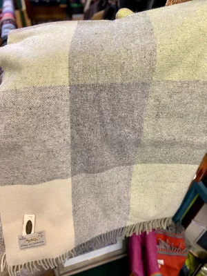 Studio Donegal Handwoven Wool Blanket/Throw Check