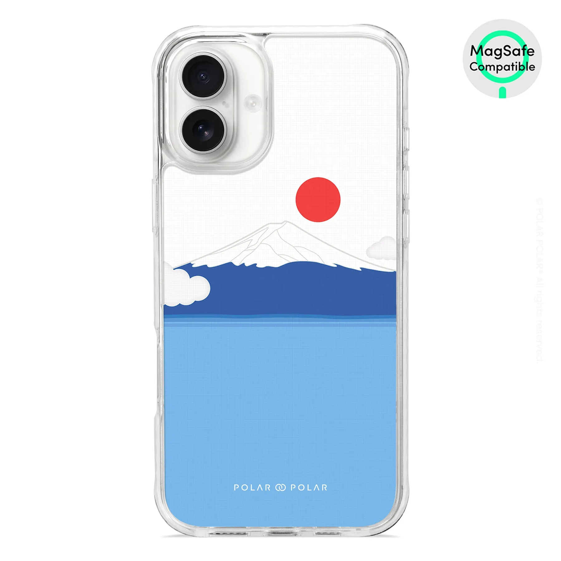 Summer Fujisan - iPhone 16 Plus Clear Bumper MagSafe Case