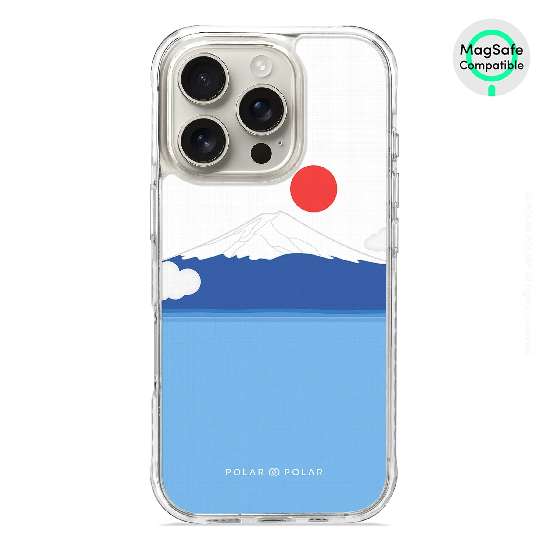 Summer Fujisan - iPhone 16 Pro Clear Bumper MagSafe Case