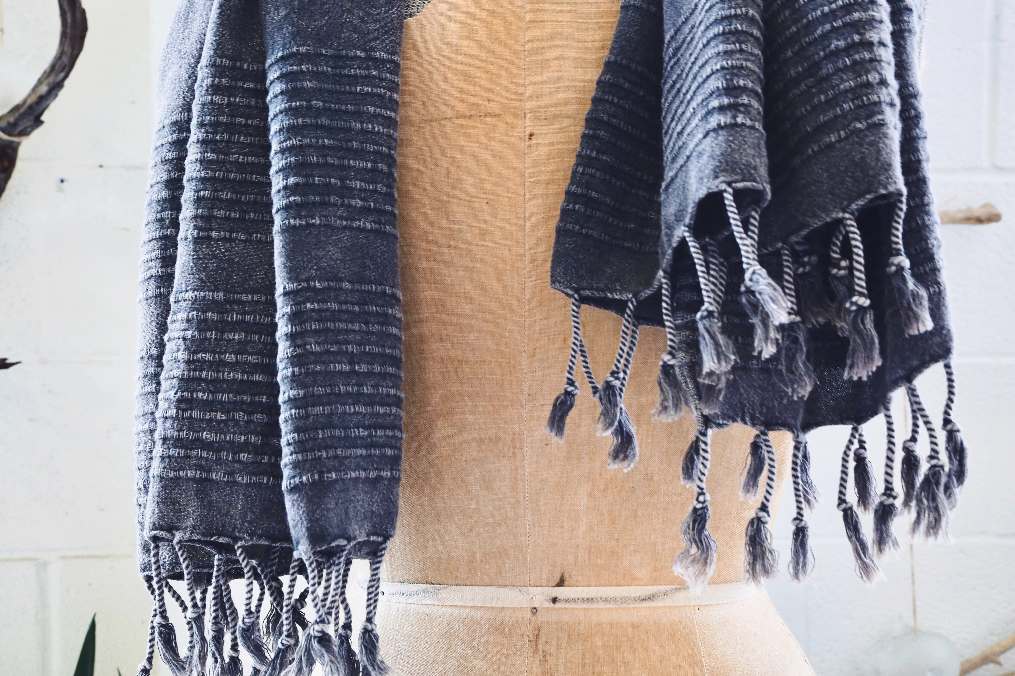 Summer Pestemal Scarf in Ash