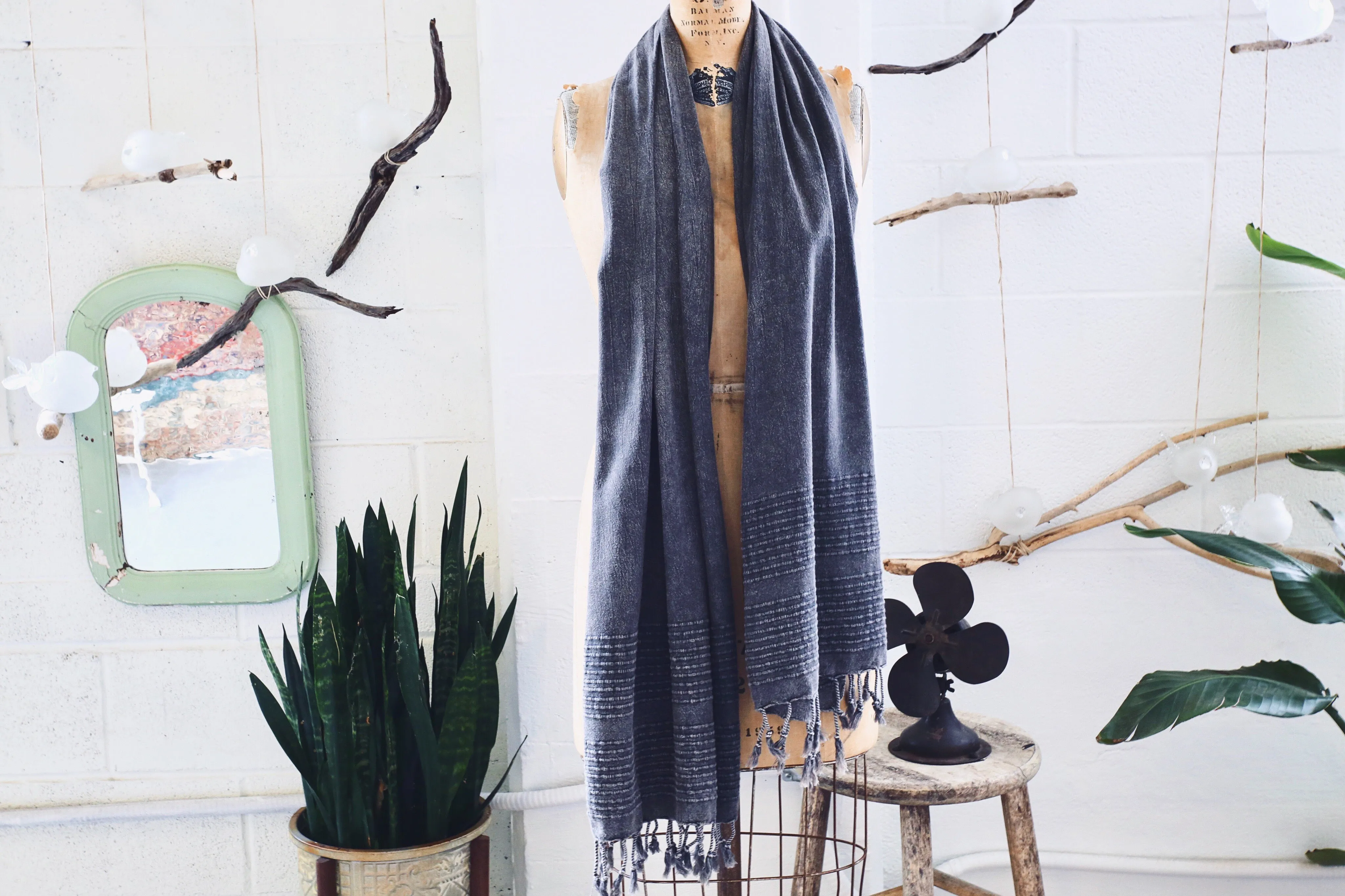 Summer Pestemal Scarf in Ash