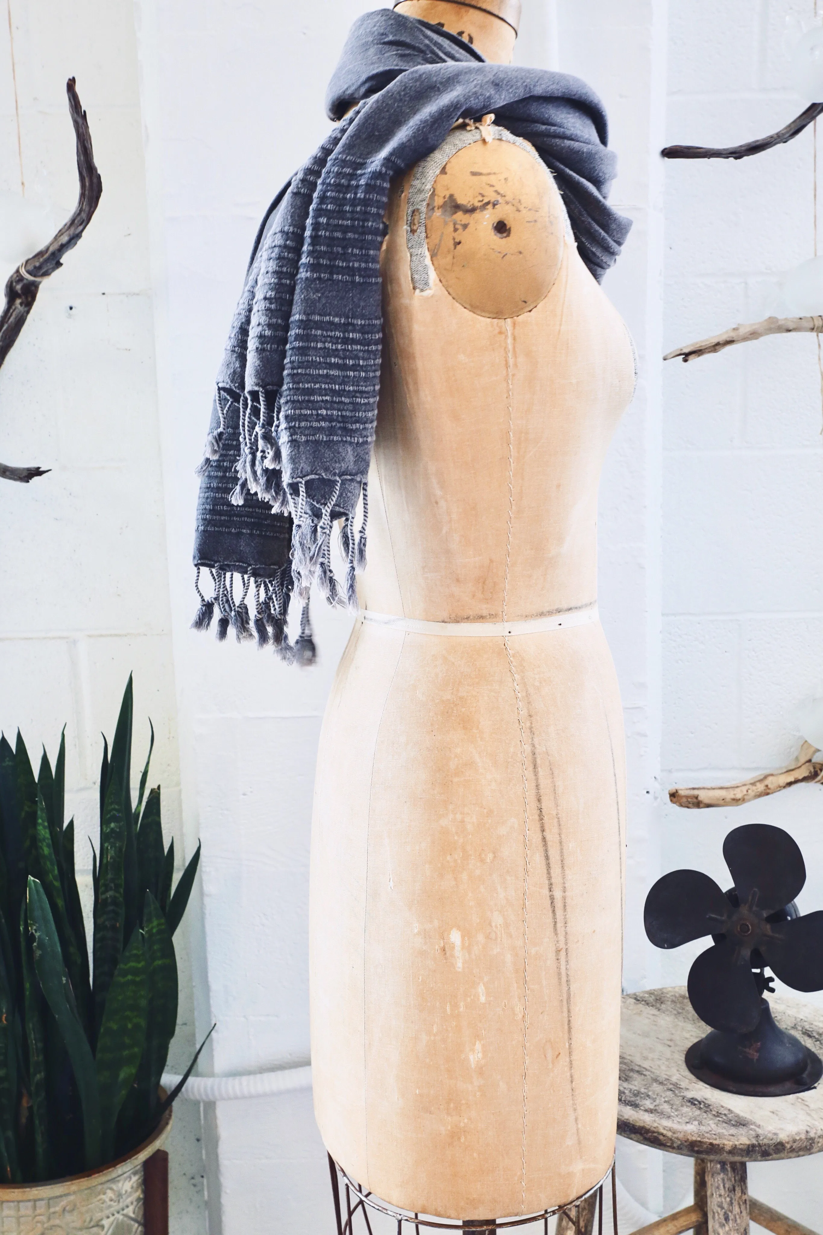 Summer Pestemal Scarf in Ash