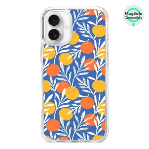 Summer Tangerine - iPhone 16 Plus Clear Bumper MagSafe Case