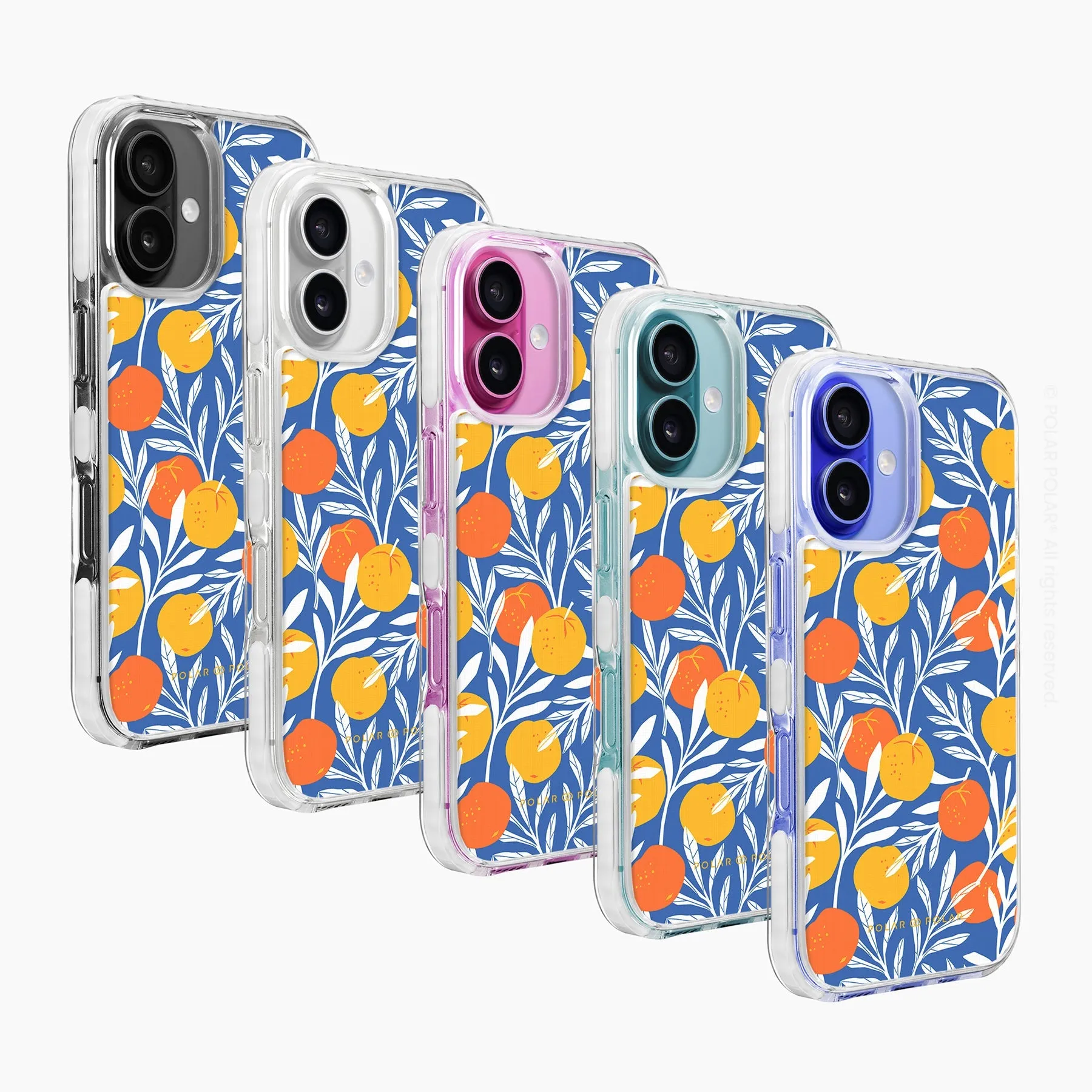 Summer Tangerine - iPhone 16 Plus Clear Bumper MagSafe Case