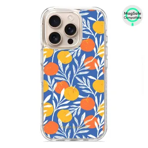 Summer Tangerine - iPhone 16 Pro Clear Bumper MagSafe Case