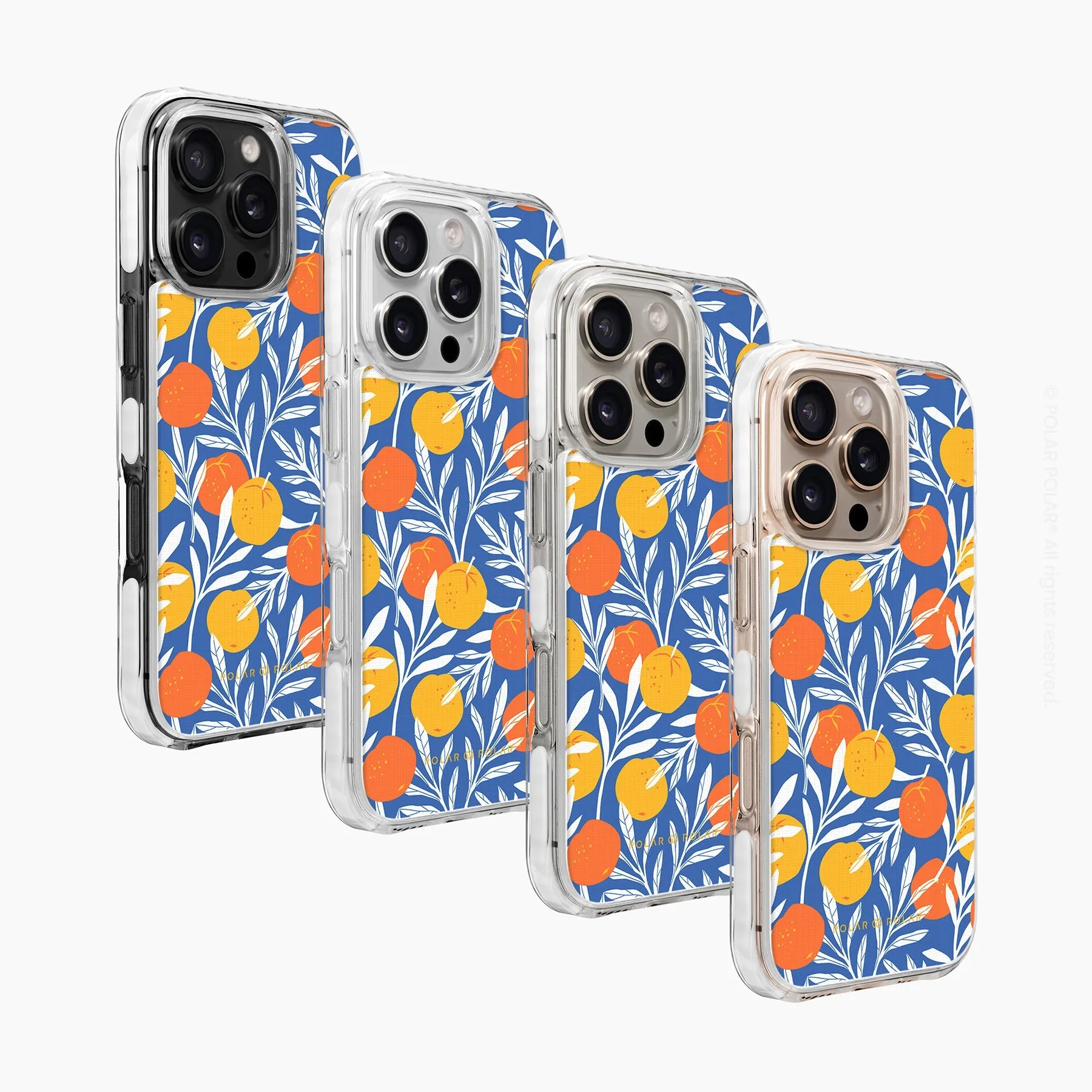 Summer Tangerine - iPhone 16 Pro Clear Bumper MagSafe Case