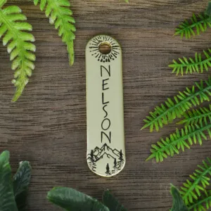 Summertime Ridge Hand Stamped Dog Tag
