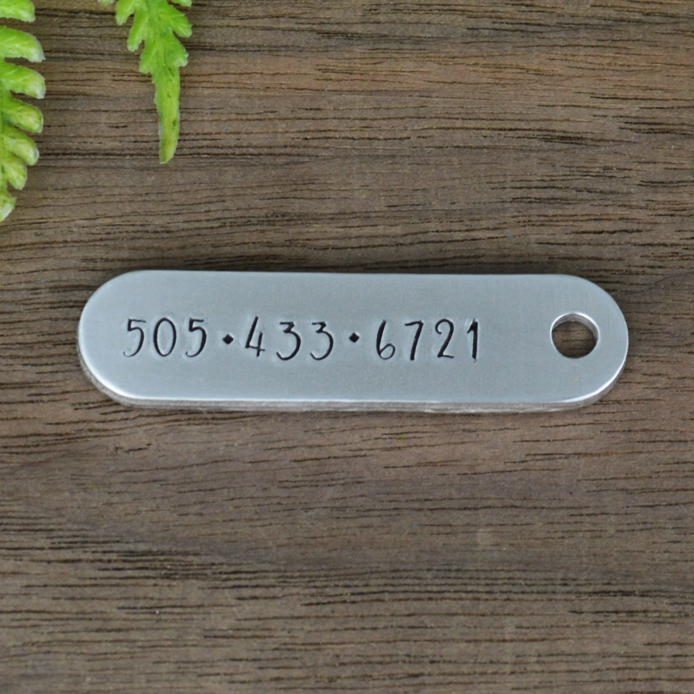 Summertime Ridge Hand Stamped Dog Tag