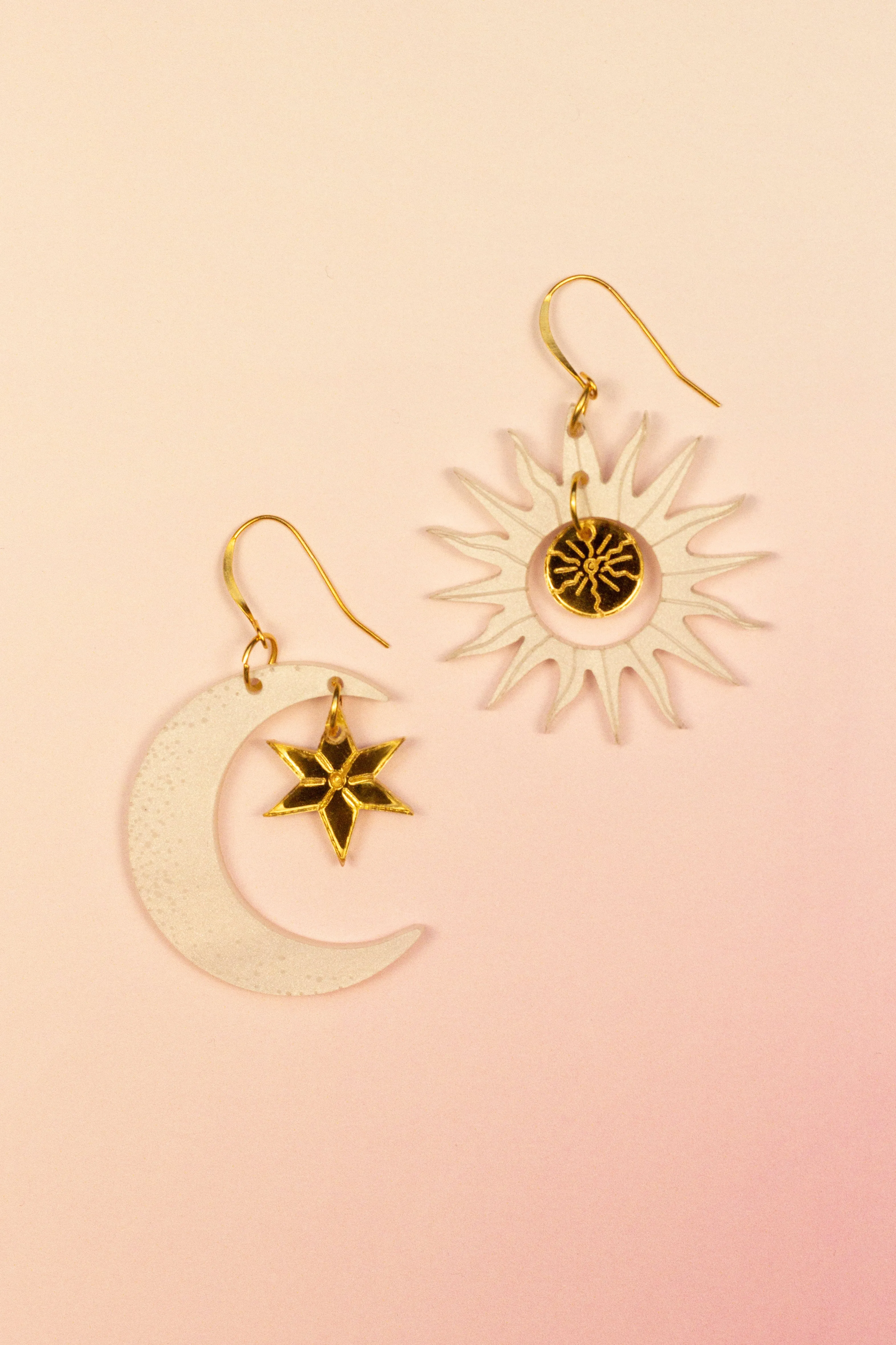 Sun and Moon Earrings
