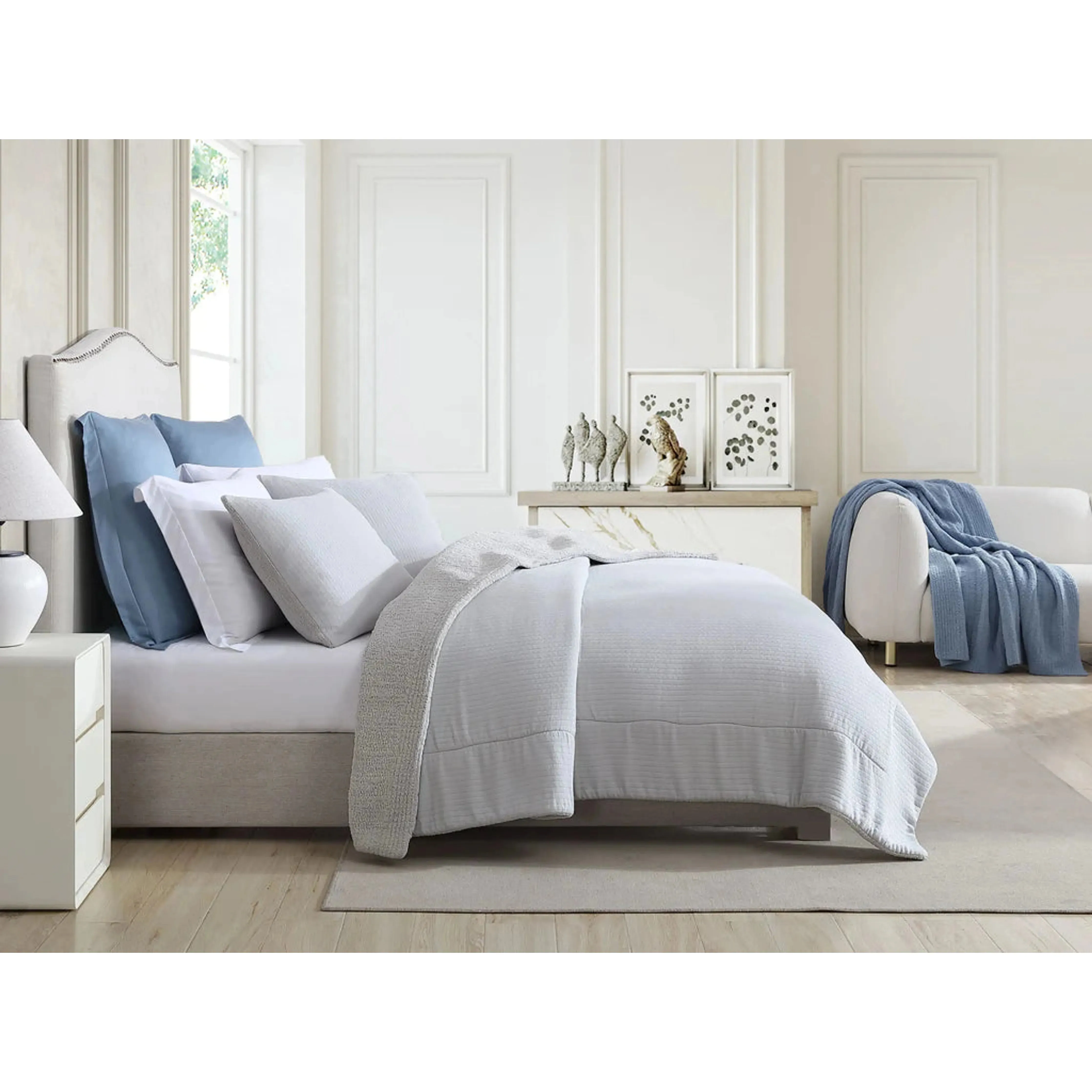 Sunday Citizen Denim Ribbed Lightweight Throw