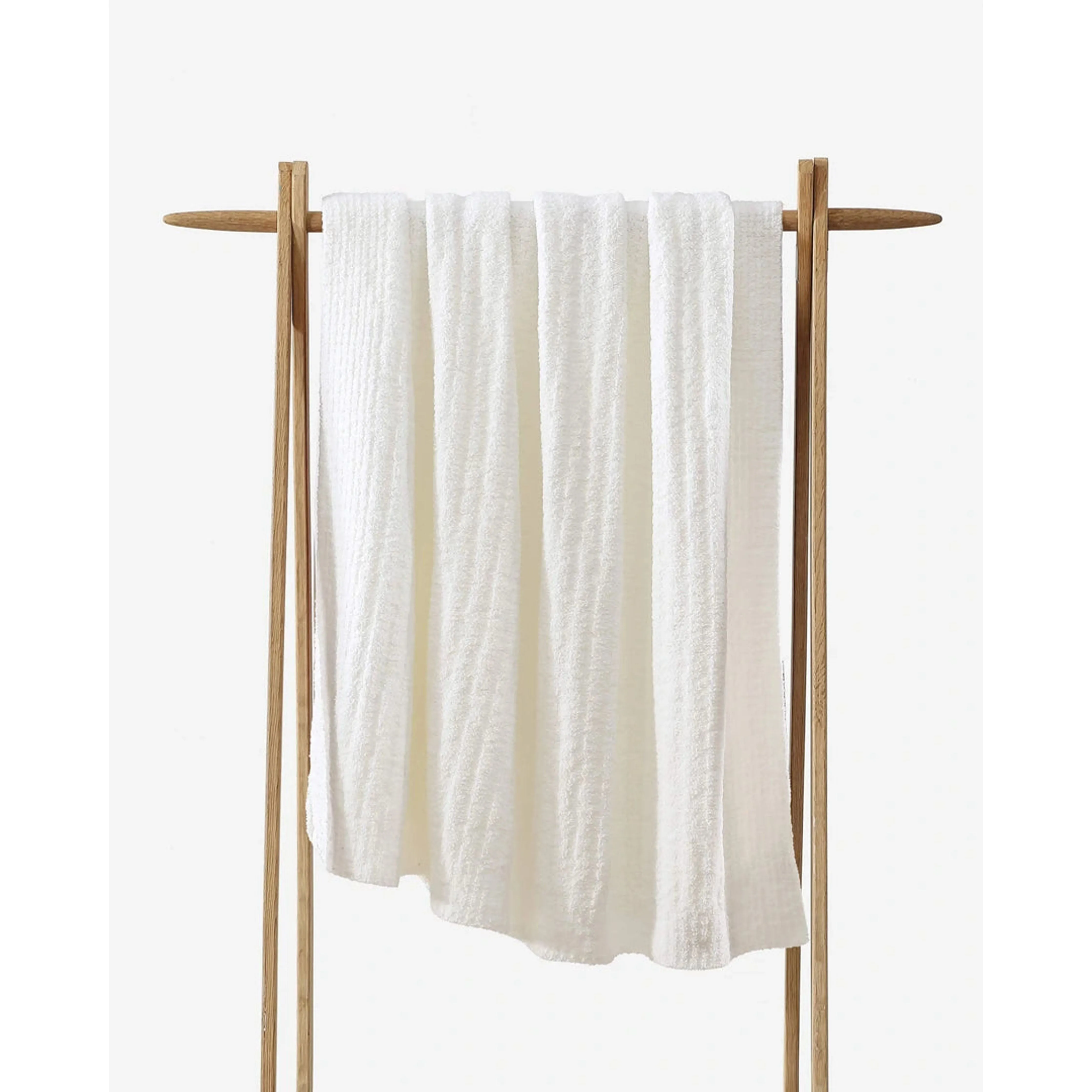 Sunday Citizen Off White Ribbed Lightweight Throw