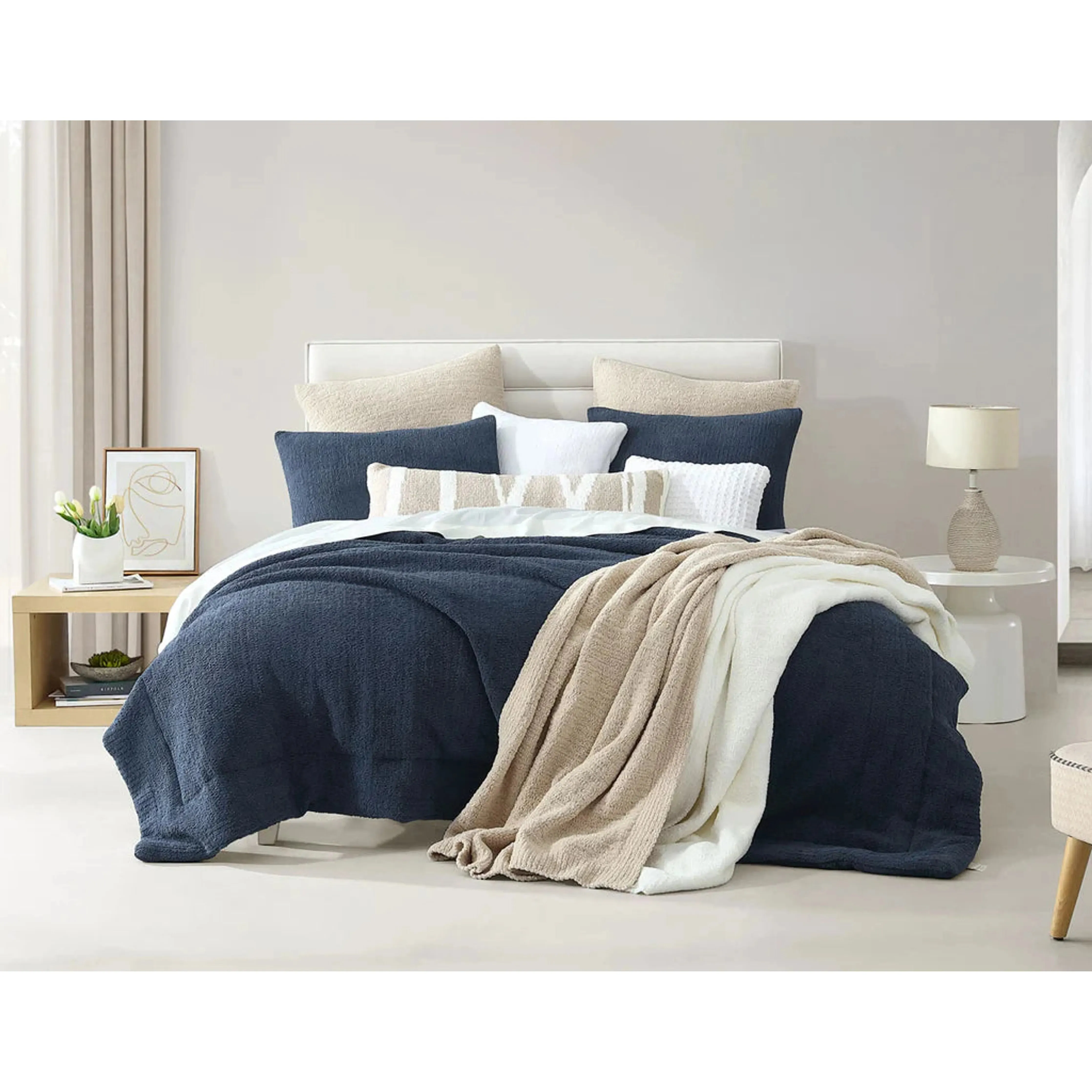 Sunday Citizen Off White Ribbed Lightweight Throw
