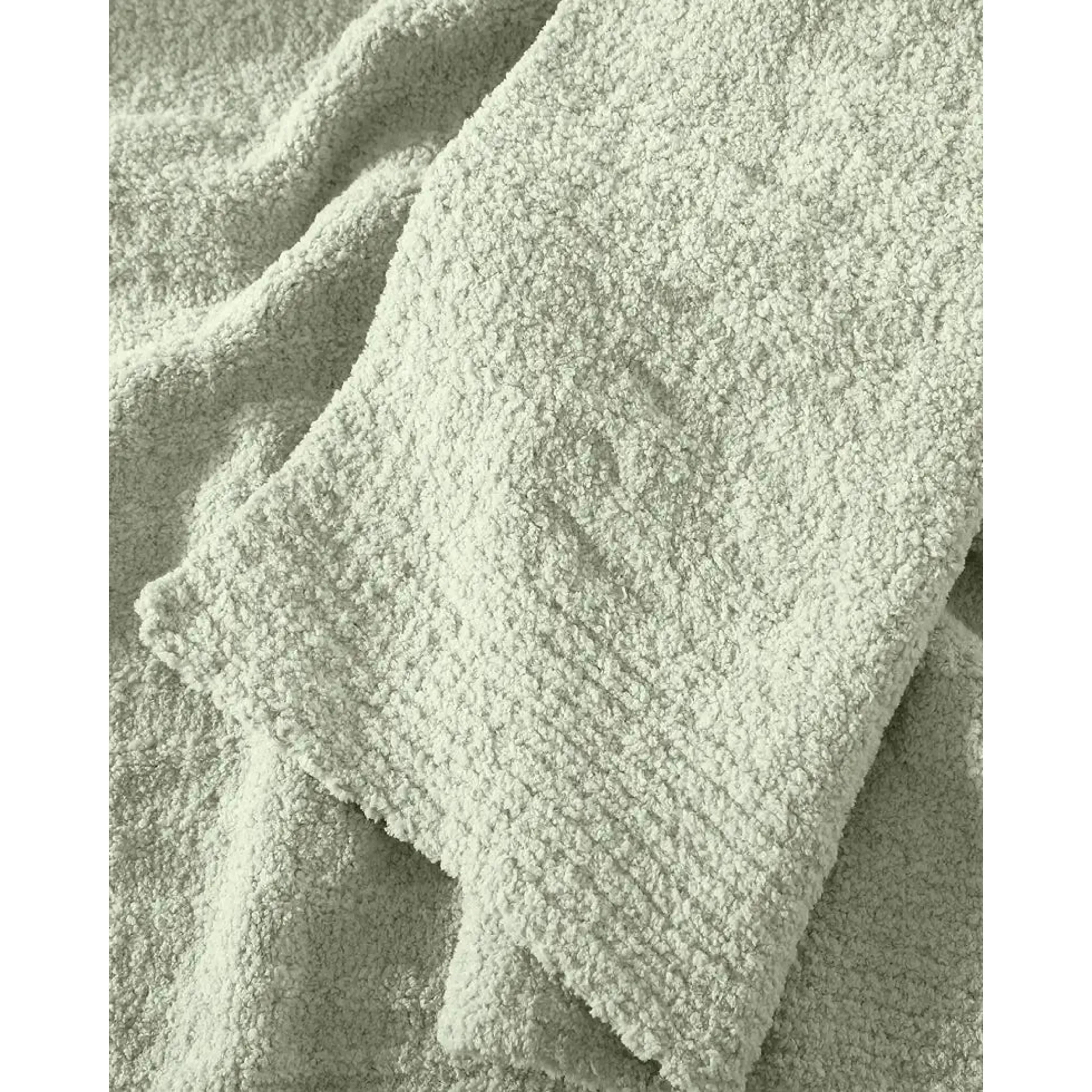 Sunday Citizen Sage Ribbed Lightweight Throw