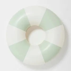 SUNNYLife Tube Pool Ring The Vacay Soft Olive Stripe