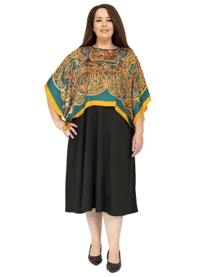 Sunset Garden Shawl - Green Print