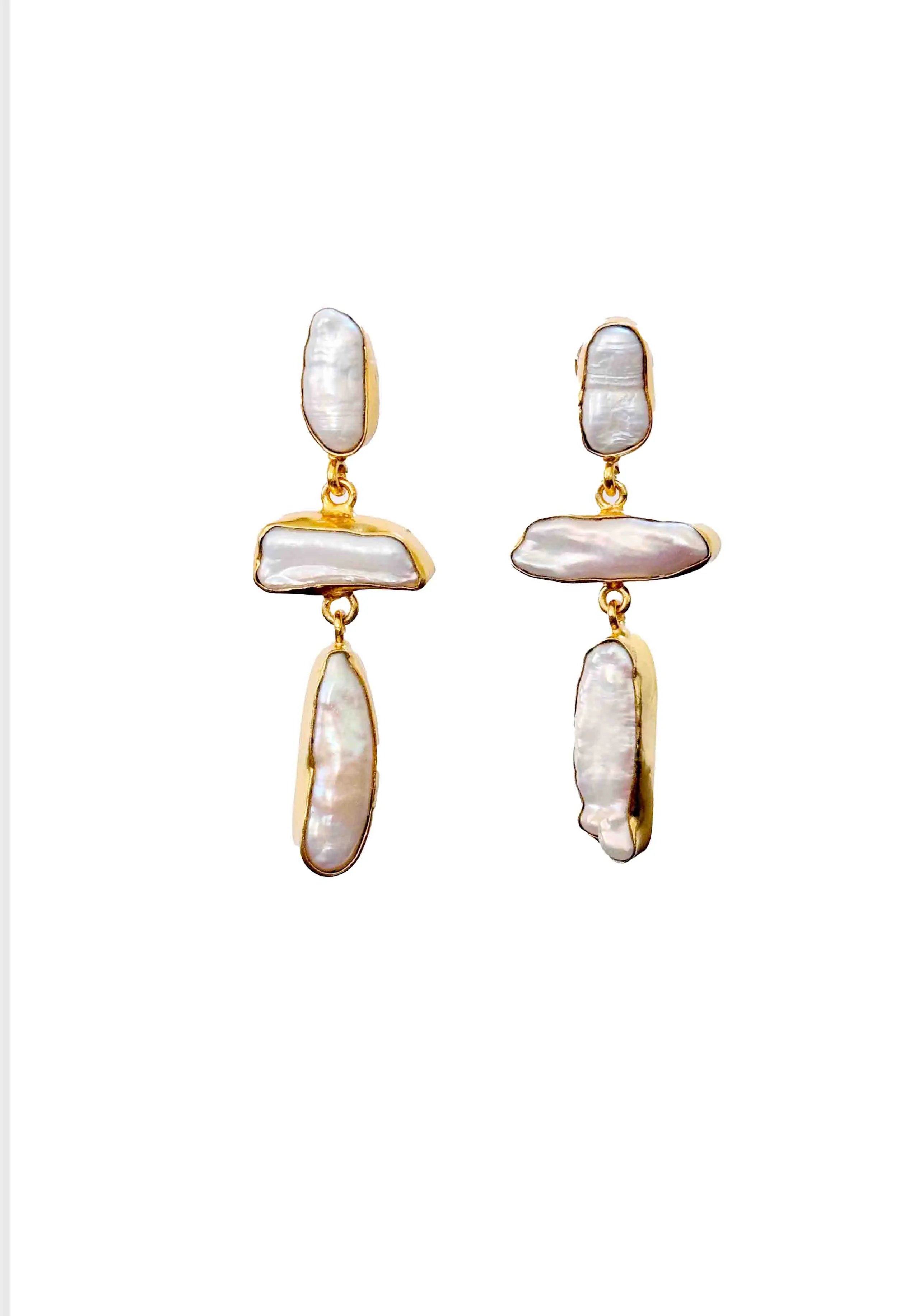 Surry Hills Geometric Pearl Earring
