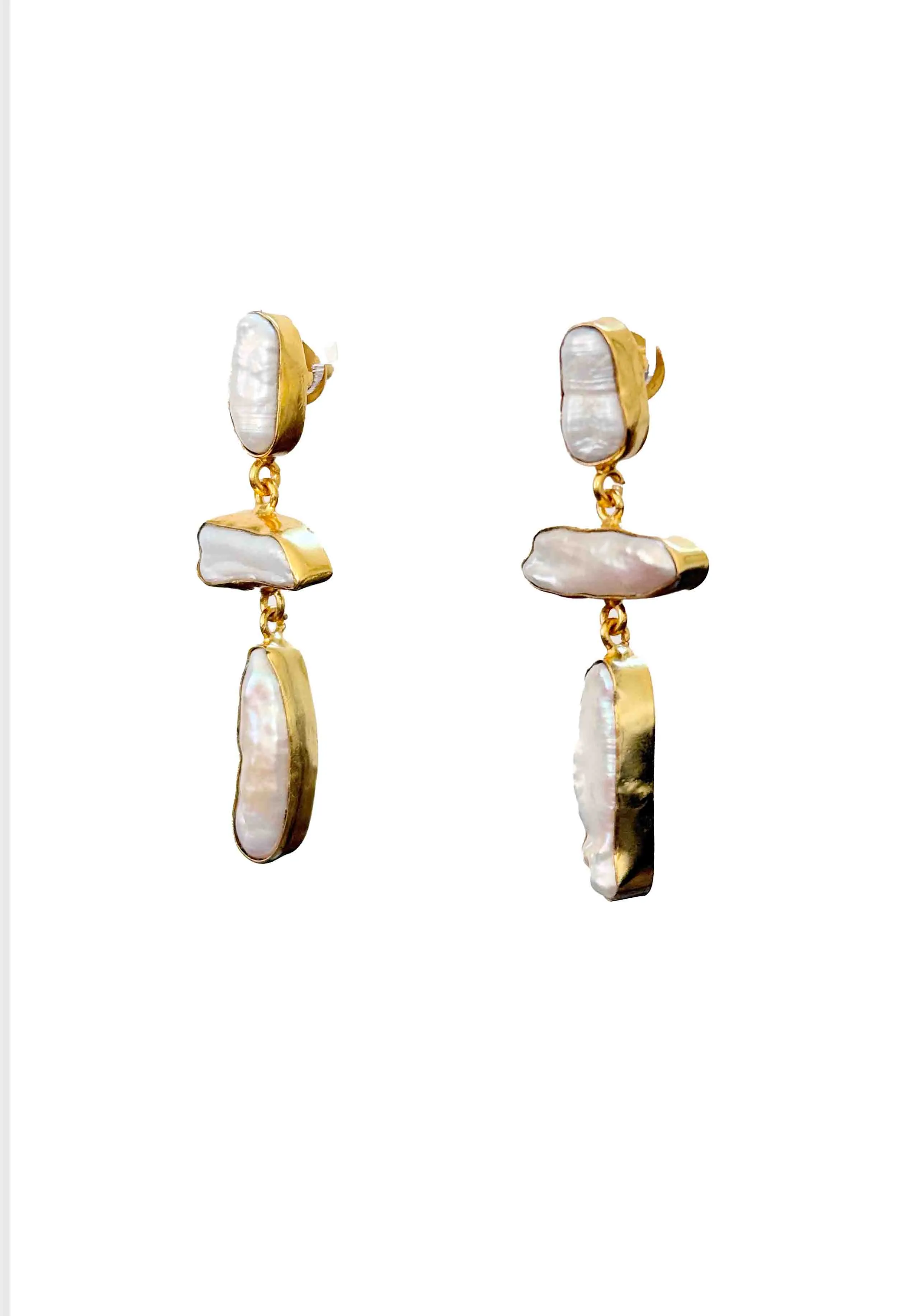 Surry Hills Geometric Pearl Earring