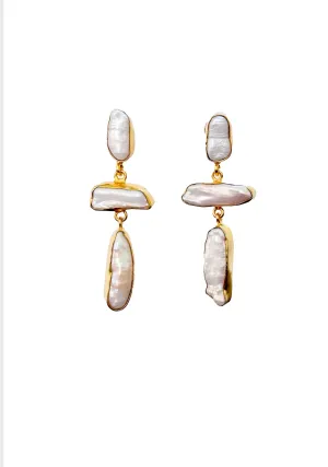 Surry Hills Geometric Pearl Earring