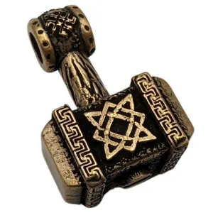 Svarog hammer pendant from bronze