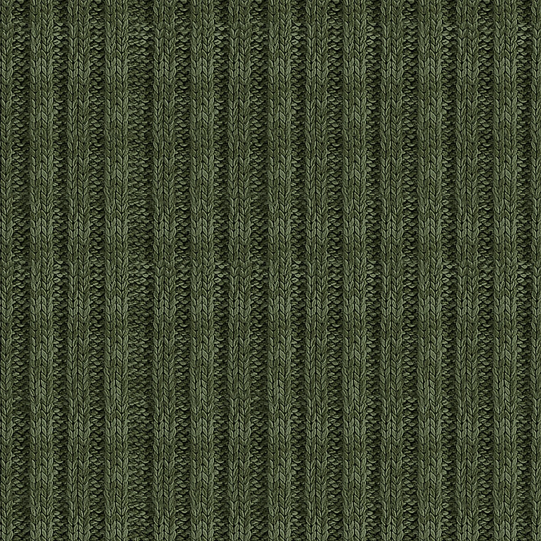 Sweater Knit Green Throw Blanket