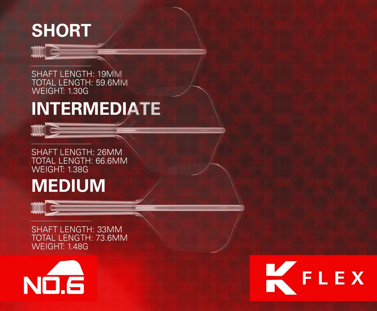 Target Darts K-Flex No6 White Flights