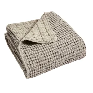 Taupe Waffle Throw