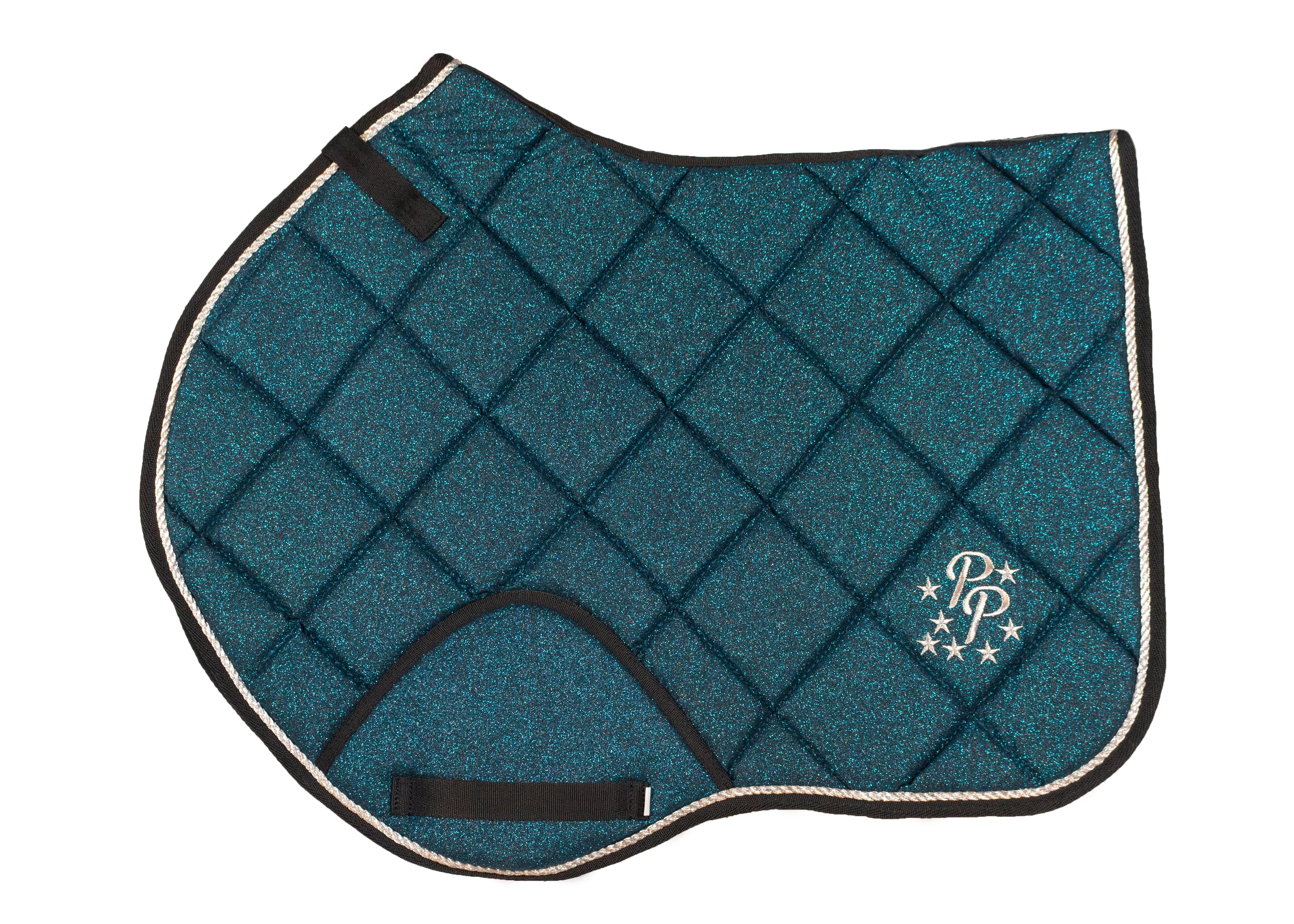 Teal Glitter Jump Saddle Pad