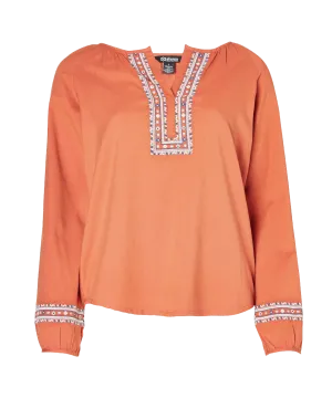 Tharu Novelty Top - Aged Brick