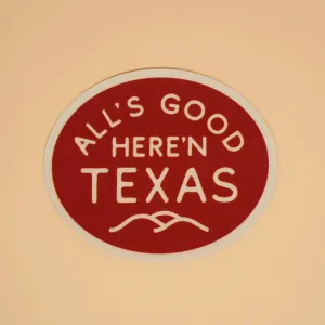 THC Provisions All's Good Sticker