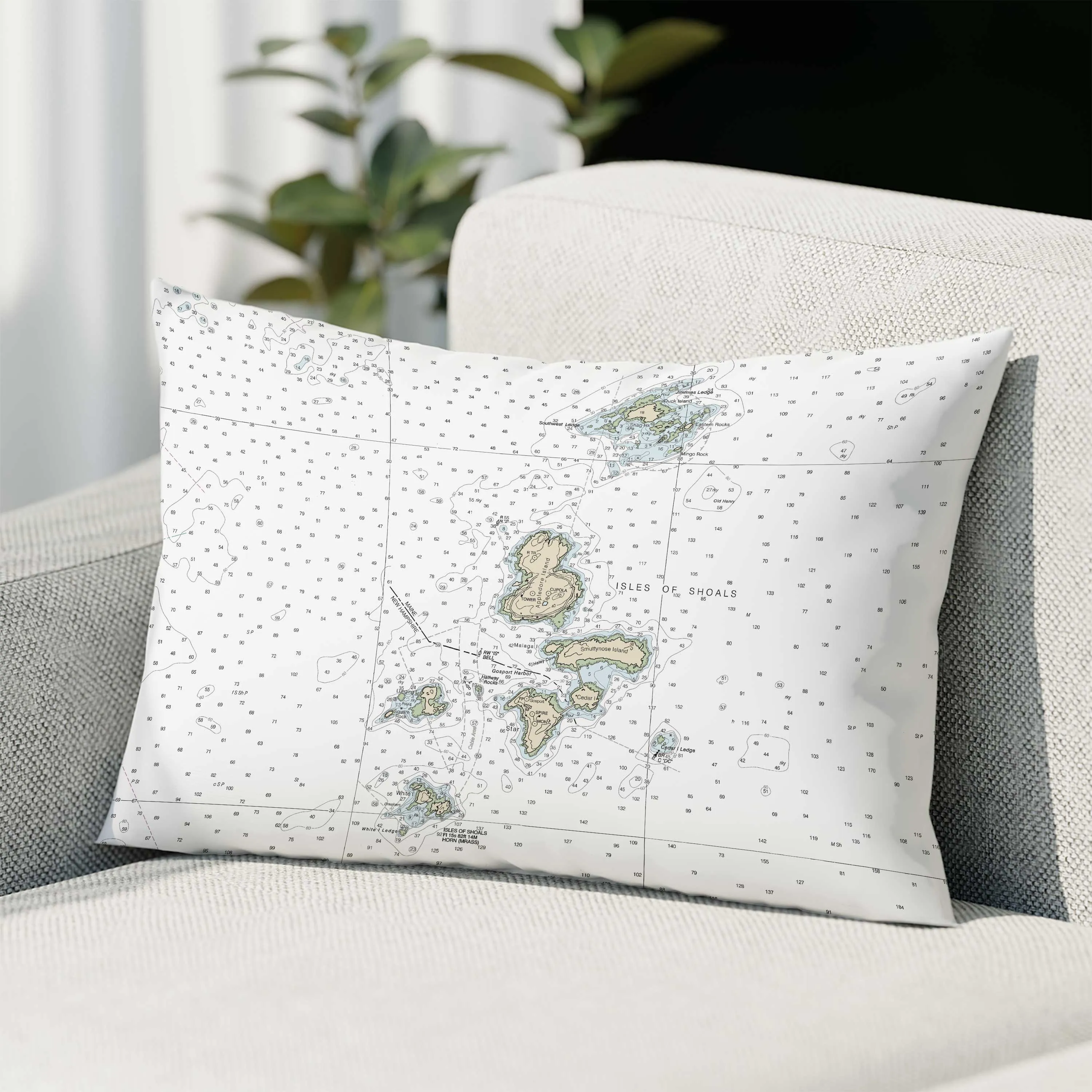The Isles of Shoals Rectangle Pillow Cover