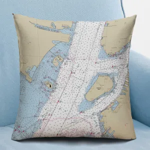The New York Harbor Square Pillow Cover