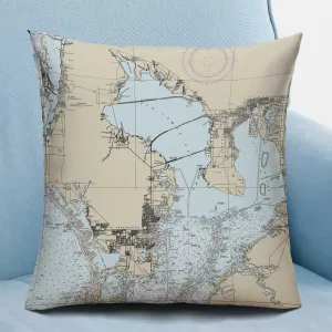 The Old Tampa Bay Square Pillow Cover