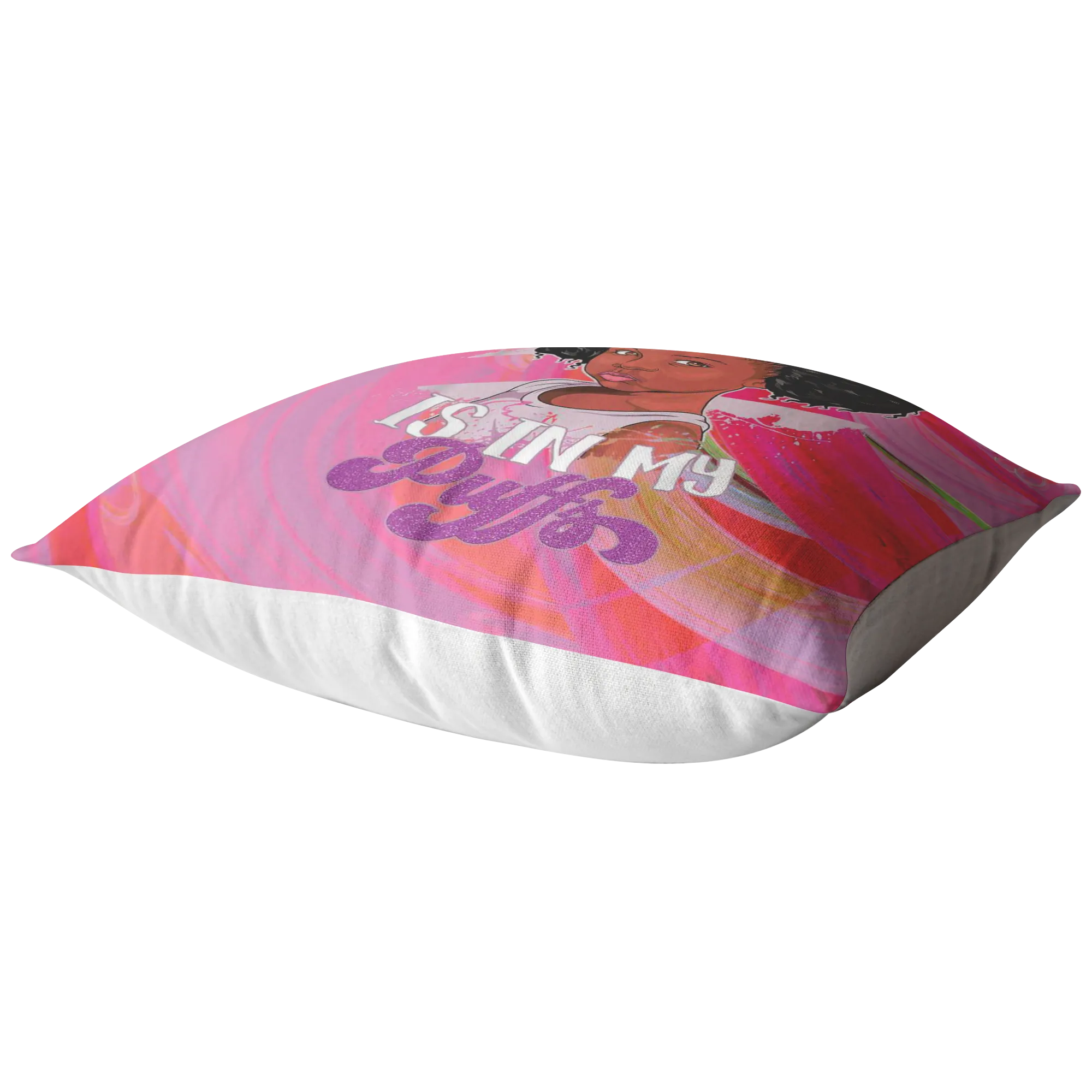 The Power is in your Puff Pillow (Pink)