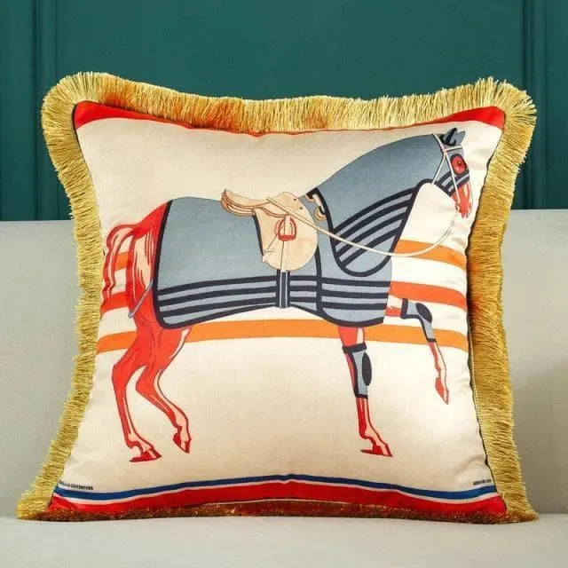 The Royal Animal Collection Printed Throw Cushion Pillow Cover