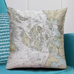 The San Juan Islands Square Pillow Cover