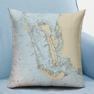 The Sanibel - Pine Island Sound Square Pillow Cover