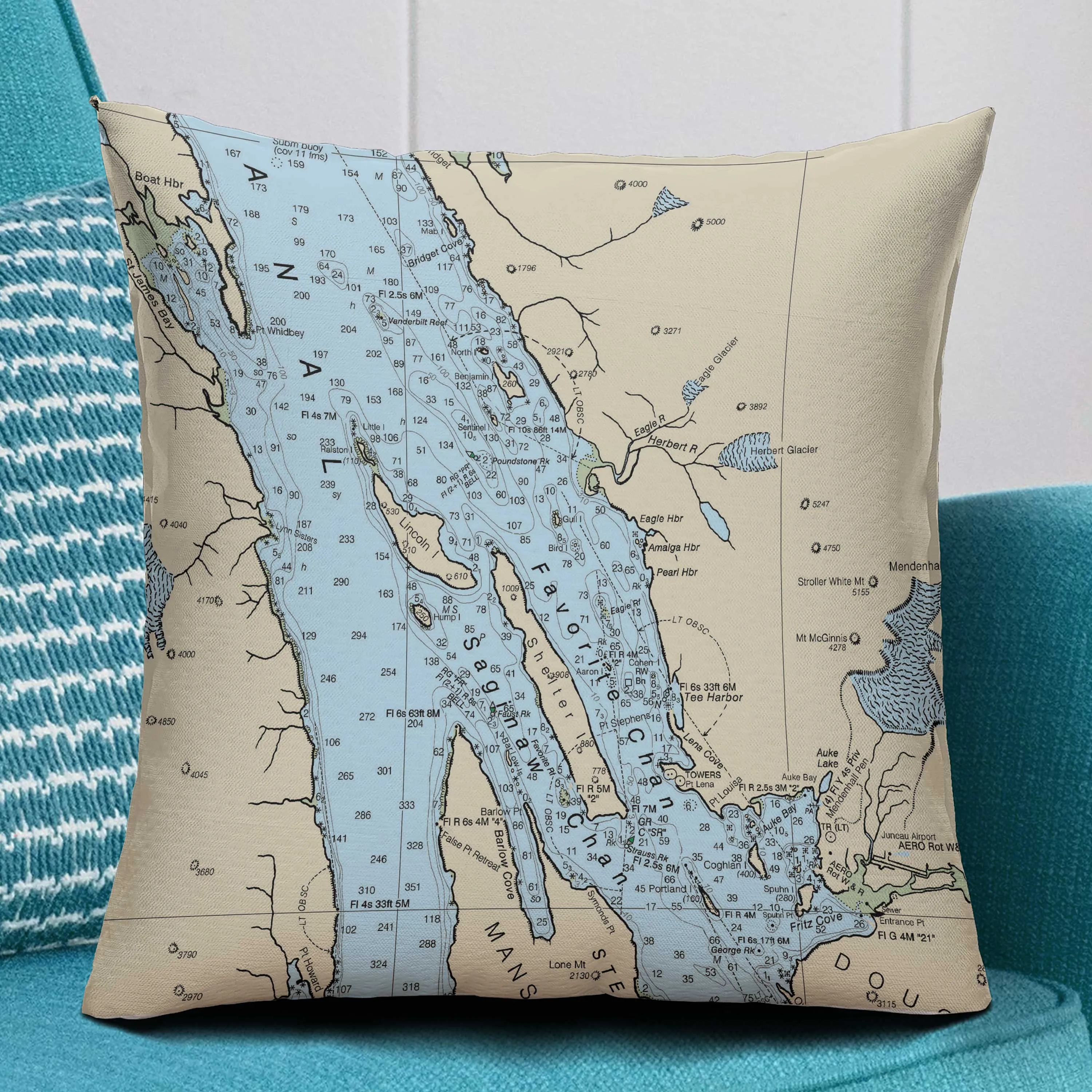 The Shelter Island AK Square Pillow Cover