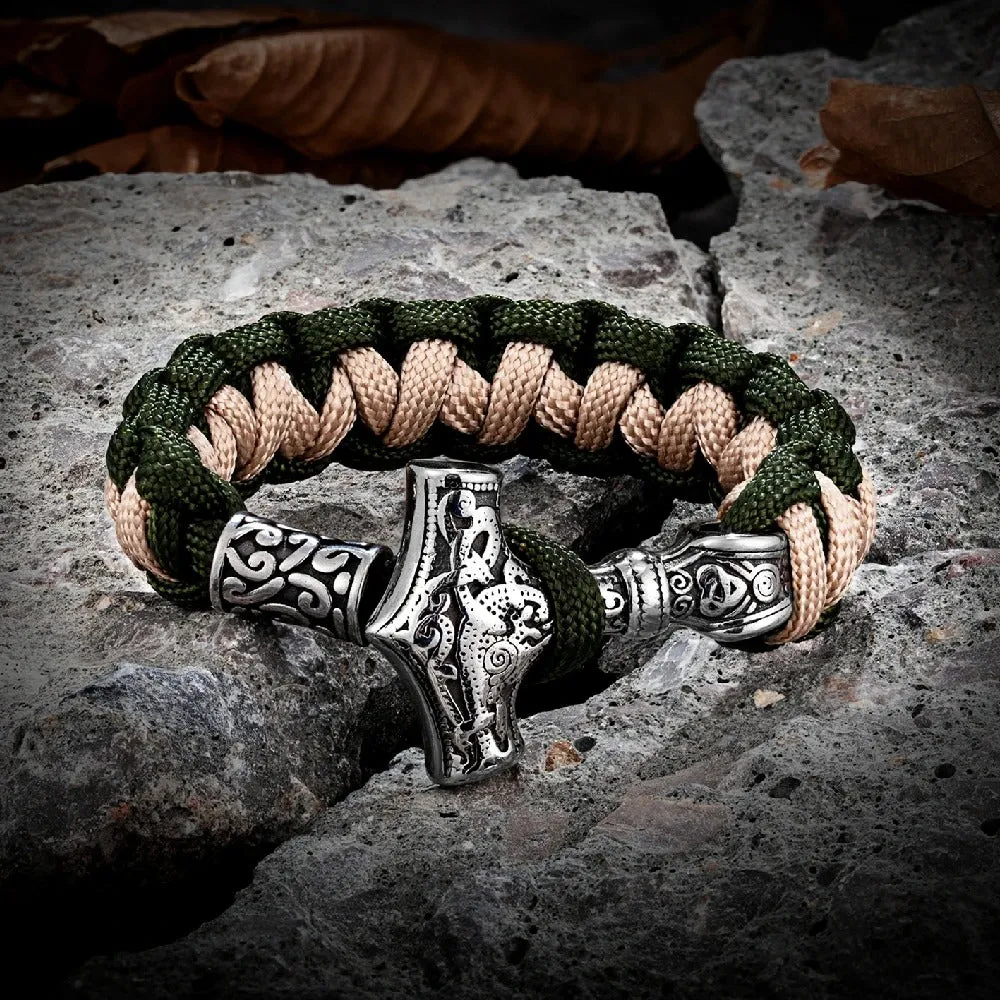 Thor's Hammer Paracord Bracelet