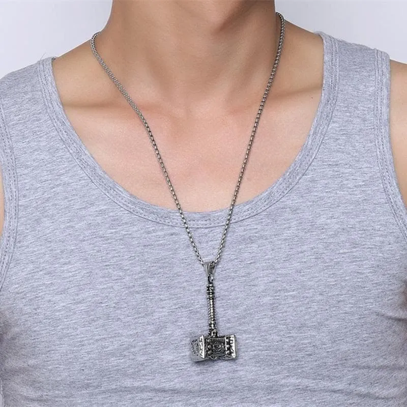 Thor's Hammer Pendant Necklace