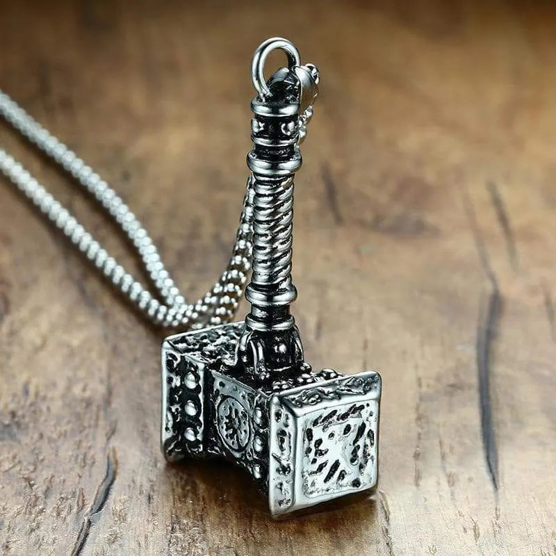 Thor's Hammer Pendant Necklace