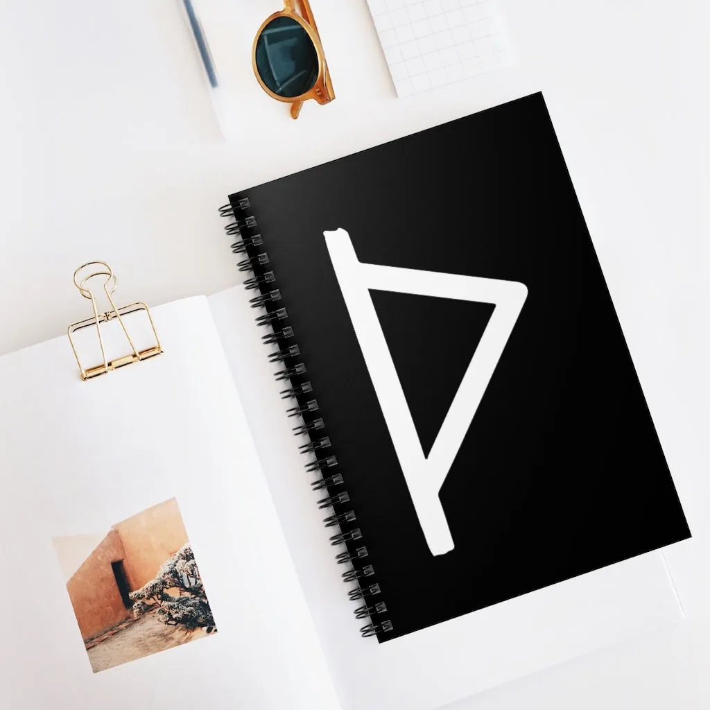 Thurisaz (Thor's Hammer) Viking Rune Spiral Notebook