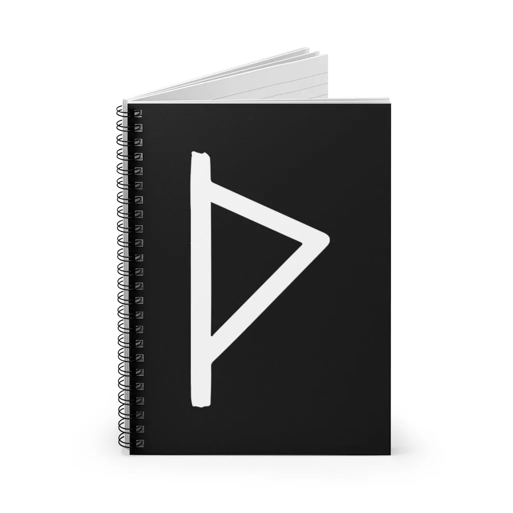 Thurisaz (Thor's Hammer) Viking Rune Spiral Notebook