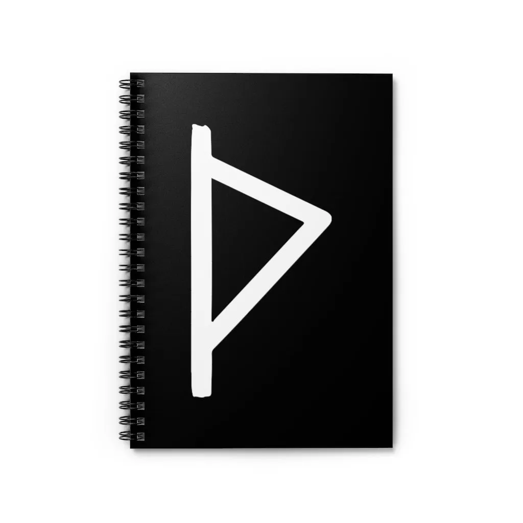 Thurisaz (Thor's Hammer) Viking Rune Spiral Notebook
