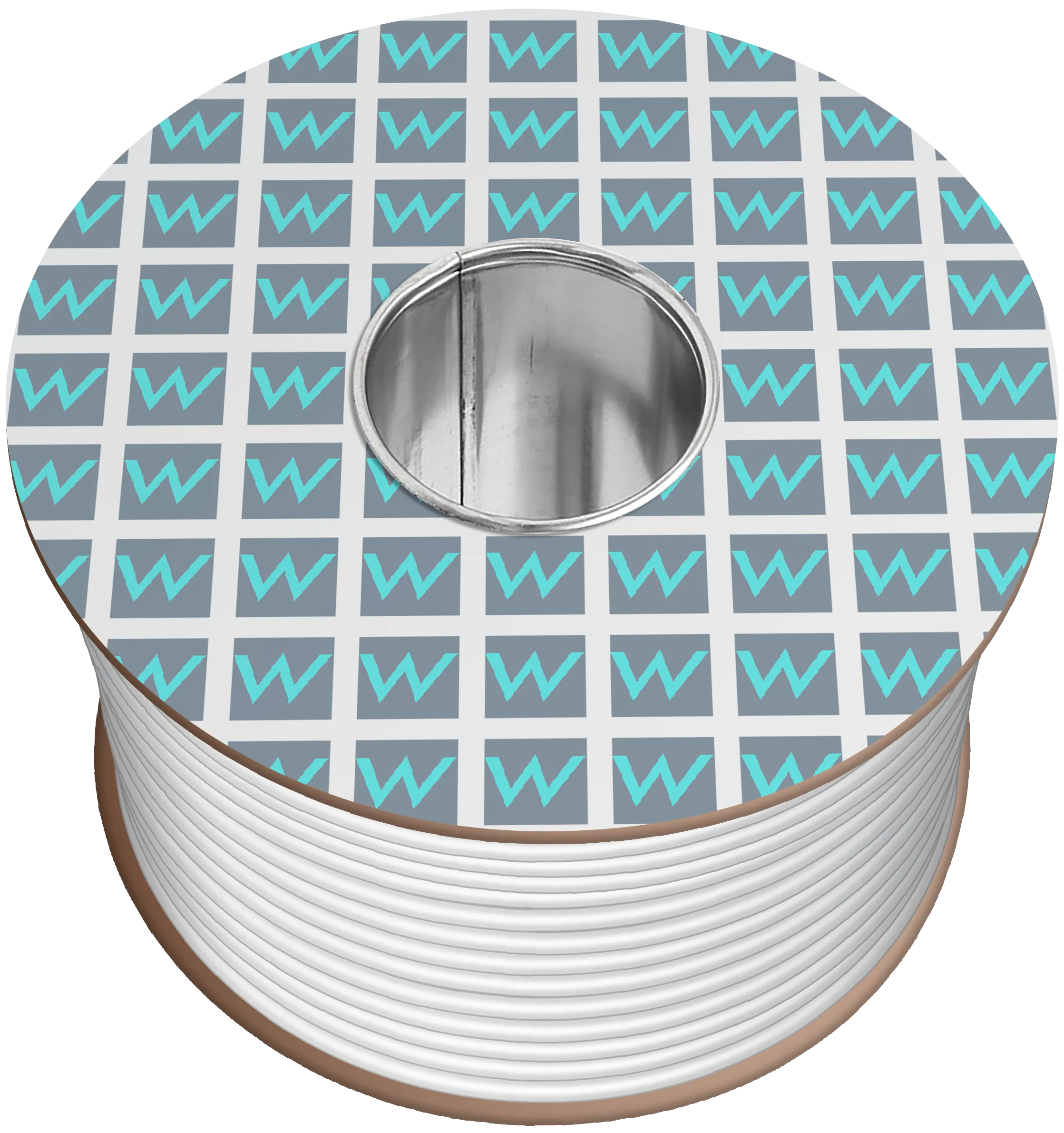 Time 3094Y 4 Core Round Heat Resistant Flexible 1mm White Cable - 100M