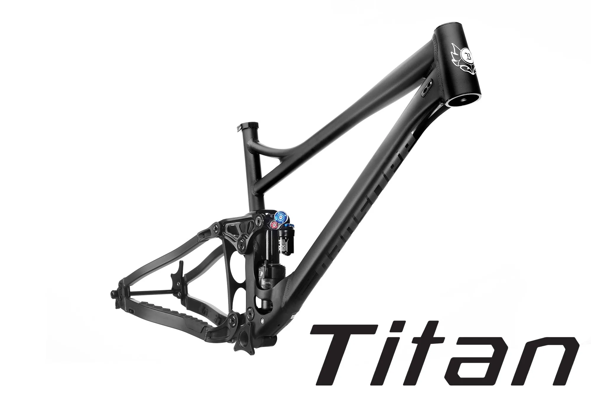 Titan V3.2 Frameset - XL Stealth Black, FOX Float X2 Performance Shock, Headset