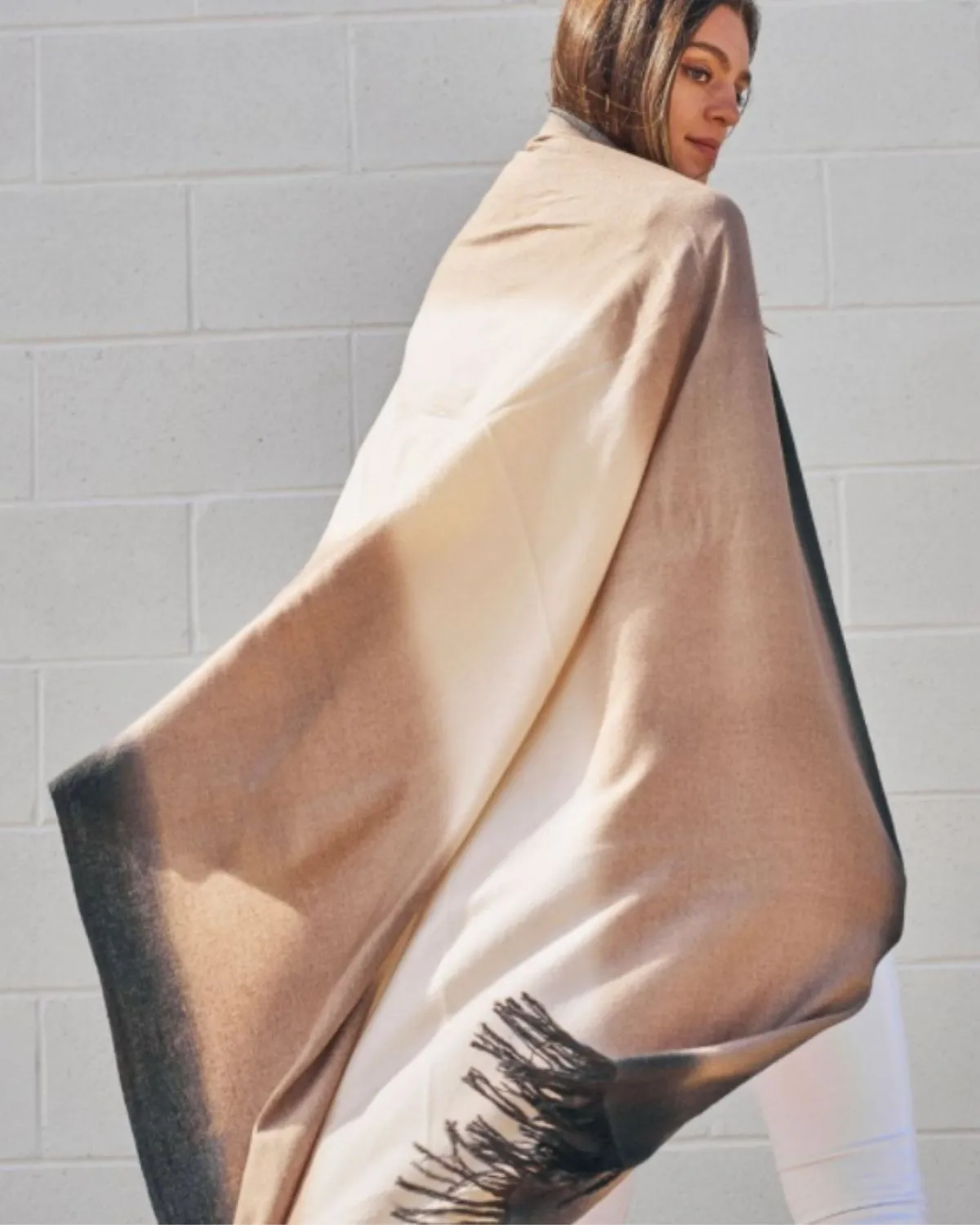 Toast Merino Wool Throw / Scarf