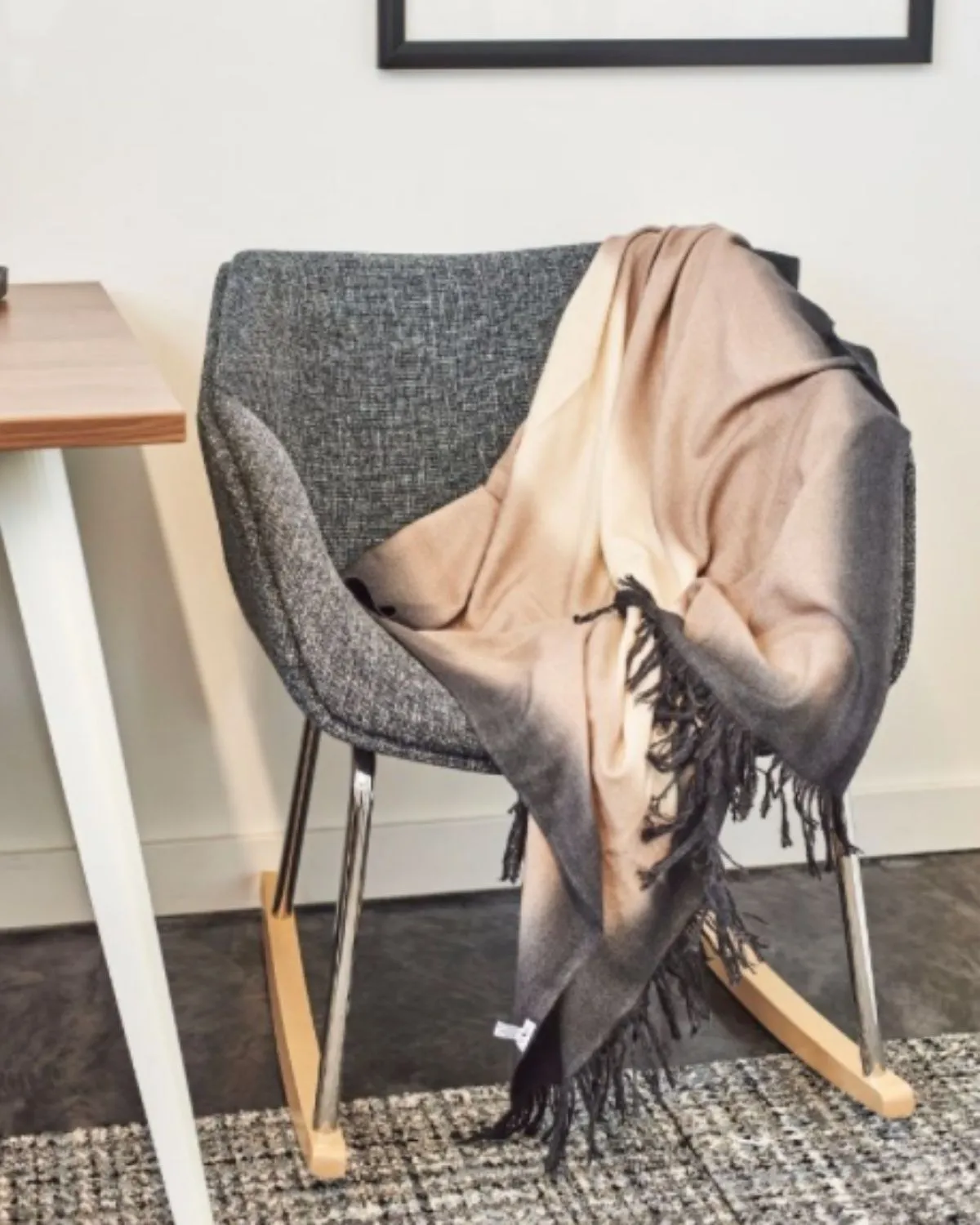 Toast Merino Wool Throw / Scarf